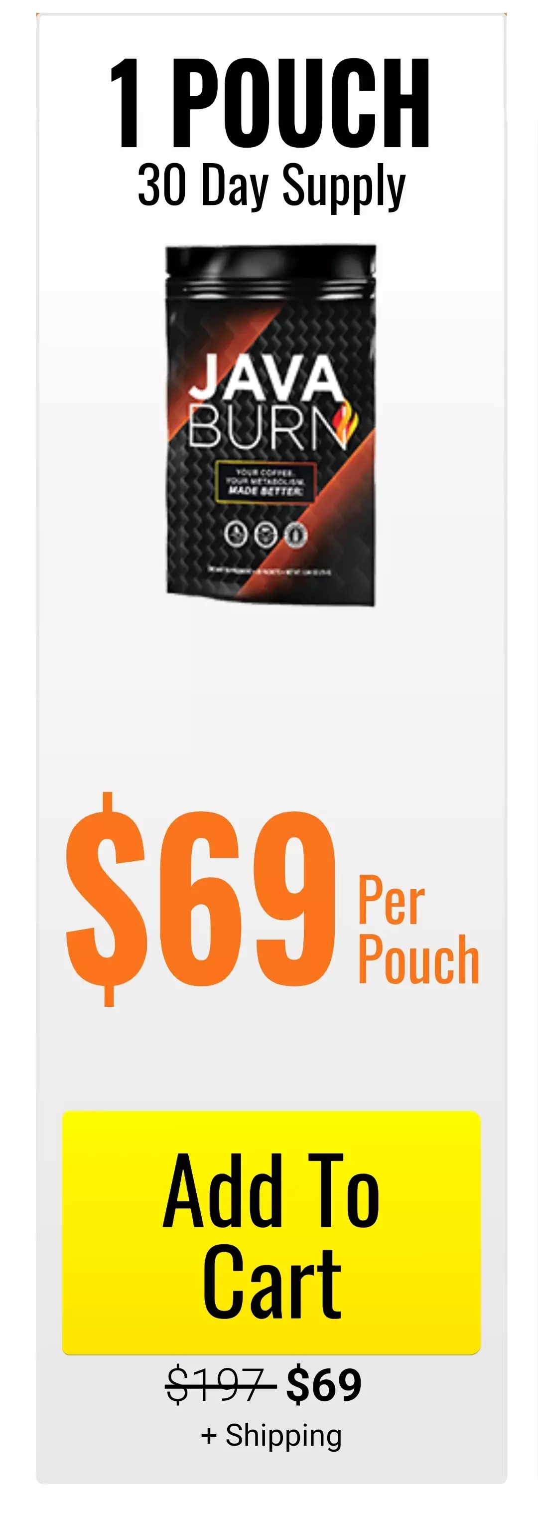 Java Burn™ 1 pouch pricing